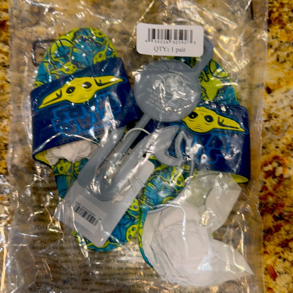 Toddler boys baby yoda slides